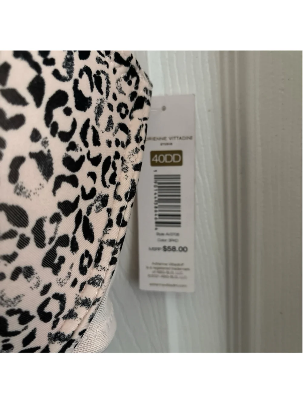 Adrienne Vittadini Studio T-Shirt Bra | Size 40DD | NWT Leopard Print Intamates